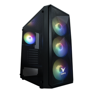Vento VG10F Mid Tower 750W 80+ Bronze Temperli Cam RGB ATX Gaming Kasa