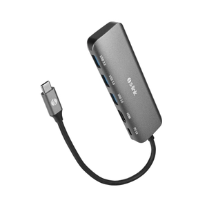 S-link SWV-USBC030 HDMI 4K 30Hz Gri Metal Type-C to 3 USB3.0 6 in 1 1xPD �arj 1xUSB-C Adapt�r