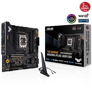 Asus TUF GAMING B660M-PLUS Wi-Fi DDR4 Intel LGA1700 Micro ATX Anakart