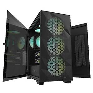 DarkFlash DLX21-Mesh 650W 80+ RGB Mid Bilgisayar Kasas�