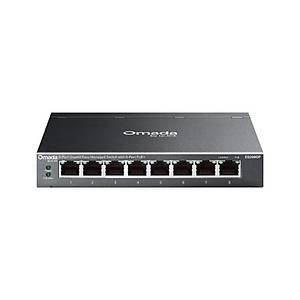TP-Link Omada ES208GP 8 Port 10/100/1000 Mbps 64W POE Y�netilebilir Gigabit Switch
