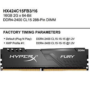 Kingston-HyperX 16GB 2400MHz DDR4 HX424C15FB3/16