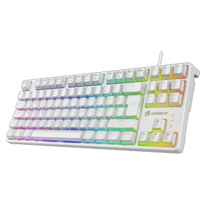 GameBooster G23W Enigma TKL Rainbow Ayd�nlatmal� Red Switch Mekanik Beyaz Oyun Klavyesi