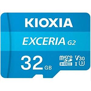 Kioxia Exceria G2 32GB Micro Sdhc G2 4K 100MB/s LMEX2L032GG2 SD Adapt�rl� Haf�za Kart�