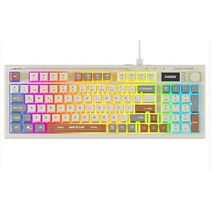 Everest Silent Pro KB-79 Mavi-Gri-Kahverengi RGB Membrane Oyuncu Klavyesi