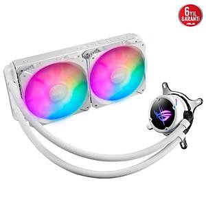 Asus Rog Strix LC II 240 ARGB Aura Sync RGB 120mm*2 Adreslenebilir RGB Fan CPU S�v� So�utucusu Beyaz