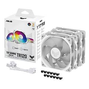 Asus Tuf TR120 So�utucu 3l� 120mm Beyaz ARGB Adreslenebilir Rady�t�r Kasa Fan�