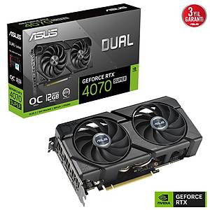 Asus Dual DUAL-RTX4070S-O12G-EVO GDDR6X 12GB HDMI DP 192Bit Ekran Kart�