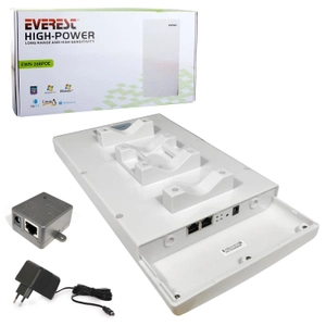 Everest EWN-208POE Bina D��� Uzun Mesafe Destekli 2.4Ghz 300Mbps Repeater+Access Point+Bridge Client Kablosuz Router