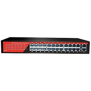 Ezcool EZ-24PSF 24xFE+2xGE Y�netilemez Poe Switch (320 Watt)