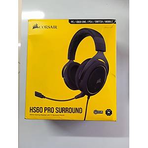 Corsair HS60 Pro Sar� (CA-9011214-EU) Surround 7.1 Harici Ses Kartl� Oyuncu Kulakl��� (OUTLET)