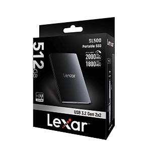 Lexar 512GB LSL500X512G-RNBNG EXT.SSD 512GB USB3.2 GEN2X2 UP TO 2000MB/S READ AND 1800MB/S Wr�te Disk