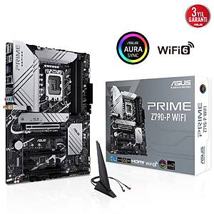 ASUS PRIME Z790-P WiF� 7200Mhz(OC) DDR5 M.2 ATX 1700p ANAKART
