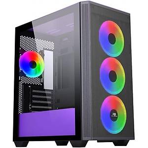 Powerboost PB-P2252BP ARGB Fanl� Mor Mikro ATX Oyuncu Kasas�