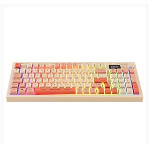Everest KB-85 SILENT PRO Kablosuz Bej/Pembe/Turuncu Sessiz RGB Membrane Oyuncu Klavyesi
