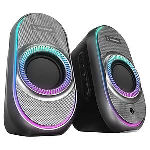Rampage RMS-X3 2.0 6W Bluetooth Siyah Multimedia RGB I��kl� Gaming USB Speaker