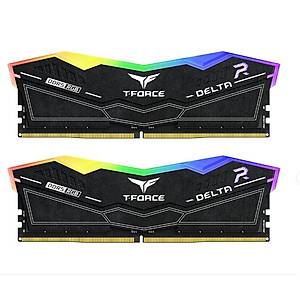 Team T-Force DELTA RGB Black 32gb (2x16gb) CL36 (FF3D532G7600HC36DDC01) 7600Mhz DDR5 Gaming Ram