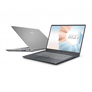 Msi NB Modern 15 A11SBL-444XTR I5-1135G7 8GB DDR4 MX450 GDDR5 2GB 512GB SSD 15.6 FHD Dos Koyu Gri Diz�st� Bilgisayar