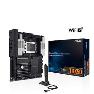Asus Pro Ws TRX50-SAGE WI-FI 7 AMD TRX50 sTR5 DDR5 8000 3xM2 10Gbit CEB Anakart