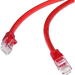 Flaxes FNK-6003K UTP 0.30 m K�rm�z� CAT6 Patch Kablo