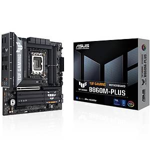 Asus Tuf Gaming B860M Plus Intel B860 LGA1851 DDR5 8800 Aura RGB  mATX  Anakart