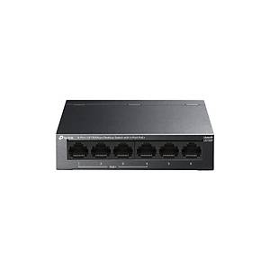 TP-Link LS106P 6Port 10/100 Y�netilemez 65W PoE Switch