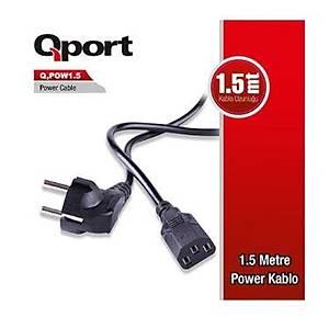 Qport Q-POW1_5 1.5 m G�� Kablosu