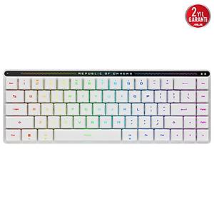 Asus Rog Falchion RX Low Profile RGB Kablosuz Beyaz Mekanik Red Switch Gaming Klavye