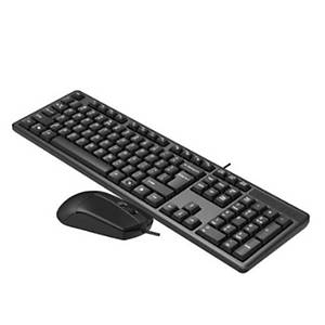 Acer OAK-930 Kablolu Sessiz Tu�lu Klavye Mouse Set Siyah