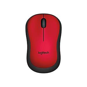Logitech M220 Sessiz Kablosuz Mouse-K�rm�z� 910-004880