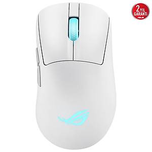 Asus P722 Rog Keris II Or�g�n  Optik Sens�r Aura Sync Rgb Beyaz Oyuncu Mouse