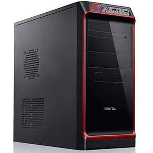 Vento TA-KB2 350W Mid Tower Bilgisayar Kasas� Siyah-K�rm�z�