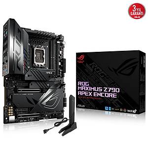 ASUS ROG MAXIMUS Z790 APEX ENCORE DDR5 5XM2 USB3.2 WiFi 7 RGB LAN ATX 1700P Anakart