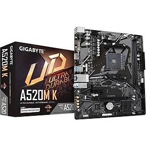 Gigabyte A520M K V2 1.0 DDR4 5100(OC) HDMI AM4 mATX Anakart