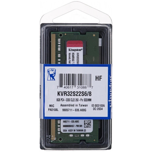 Kingston 8Gb 3200Mhz DDR4 1.2V CL22 Sodimm KVR32S22S6/8 Notebook RAM