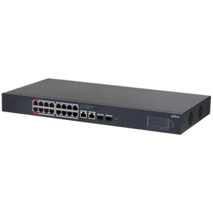 DAHUA CS4220-16GT-240, 16Port, Gigabit, PoE 240W, 2 Port Gigabit Uplink, 2 Port SFP Gigabit Combo, Cloud Y�netilebilir, Switch