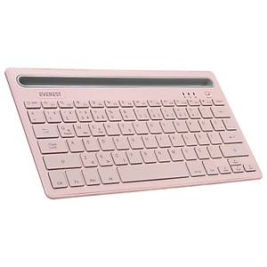 Everest KB-BT82 Pembe-Gri Bluetooth Ultra �nce+�arjl� Q Mac-Win-Android-Ios Uyumlu Kablosuz Klavye