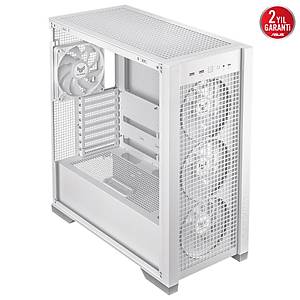 ASUS TUF Gaming GT302 TG ARGB Temperli Cam USB 3.2 Beyaz Mid Tower E-ATX Gaming Kasa