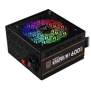 GAMDIAS KRATOS M1-600B, 600W, 80+ Bronze,  RGB, GAMING, ATX, Power Supply (PSU)