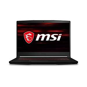 Msi NB GF63 Thin 10SCXR-216XTR I7-10750H 8GB DDR4 GTX1650 GDDR6 4GB 512GB SSD 15.6 FHD Dos Diz�st� Bilgisayar