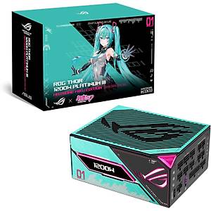 Asus ROG Thor Platinum III Hatsune Miku Edition 1200W ROG-THOR-1200P3-MIKU Gen 5.1 Power Supply