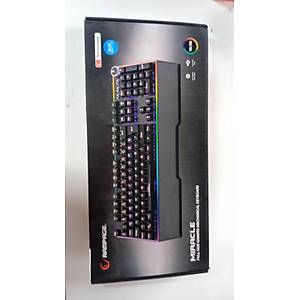 Rampage RMK-X2 MIRACLE Siyah USB Full RGB Ayd�nlatmal� Multimedia Q Blue Switch Gaming Oyuncu Mekanik Klavye (OUTLET)