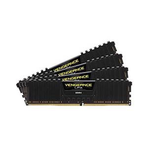 Corsair Cmk64gx4m4c3200c16 16gb (4x16gb) Ddr4 3200mhz Cl16 Vengeance Black Lpx So�utuculu D�mm Bellek