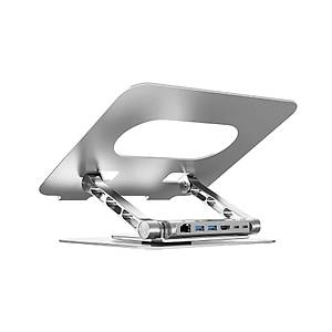 Unitek 360 Derece D�ner 5in1 Metal Notebook Stand� (ethernet, 2xusd3.0, Hdmi, 100w Pd) (d1109b01)