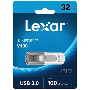 Lexar 32GB LJDV100-32GABGY USB Bellek JumpDrive V100 USB 3.0 Fla� Bellek