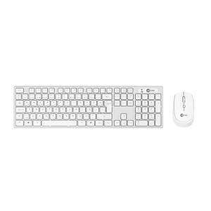 Lenovo Lecoo KM2001 Beyaz Kablolsuz Klavye Mouse Set