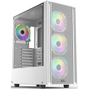 Powerboost X-12W ARGB Fanl� Beyaz ATX Oyuncu Kasas�