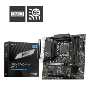 MSI PRO B760M-A Wi-Fi DDR5 Intel LGA1700p Micro Atx Anakart