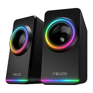 Mikado MD-182 2.0 3W-2 RGB Ayd�nlatmal� 3.5mm USB 5V Hoparl�r