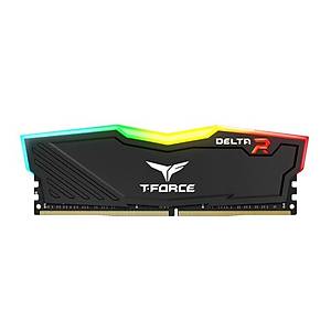 Team T-Force Delta RGB Black 16GB 1x16GB 3600MHz CL18 DDR4 TF3D416G3600HC18J01 Gaming Ram